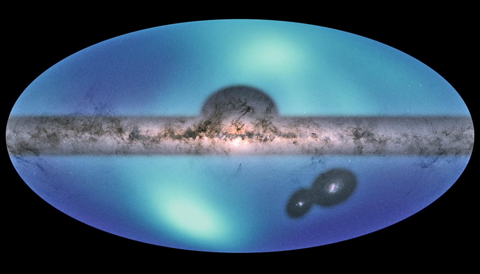 Map of Milky Way's halo sheds light on dark matter 'ocean'