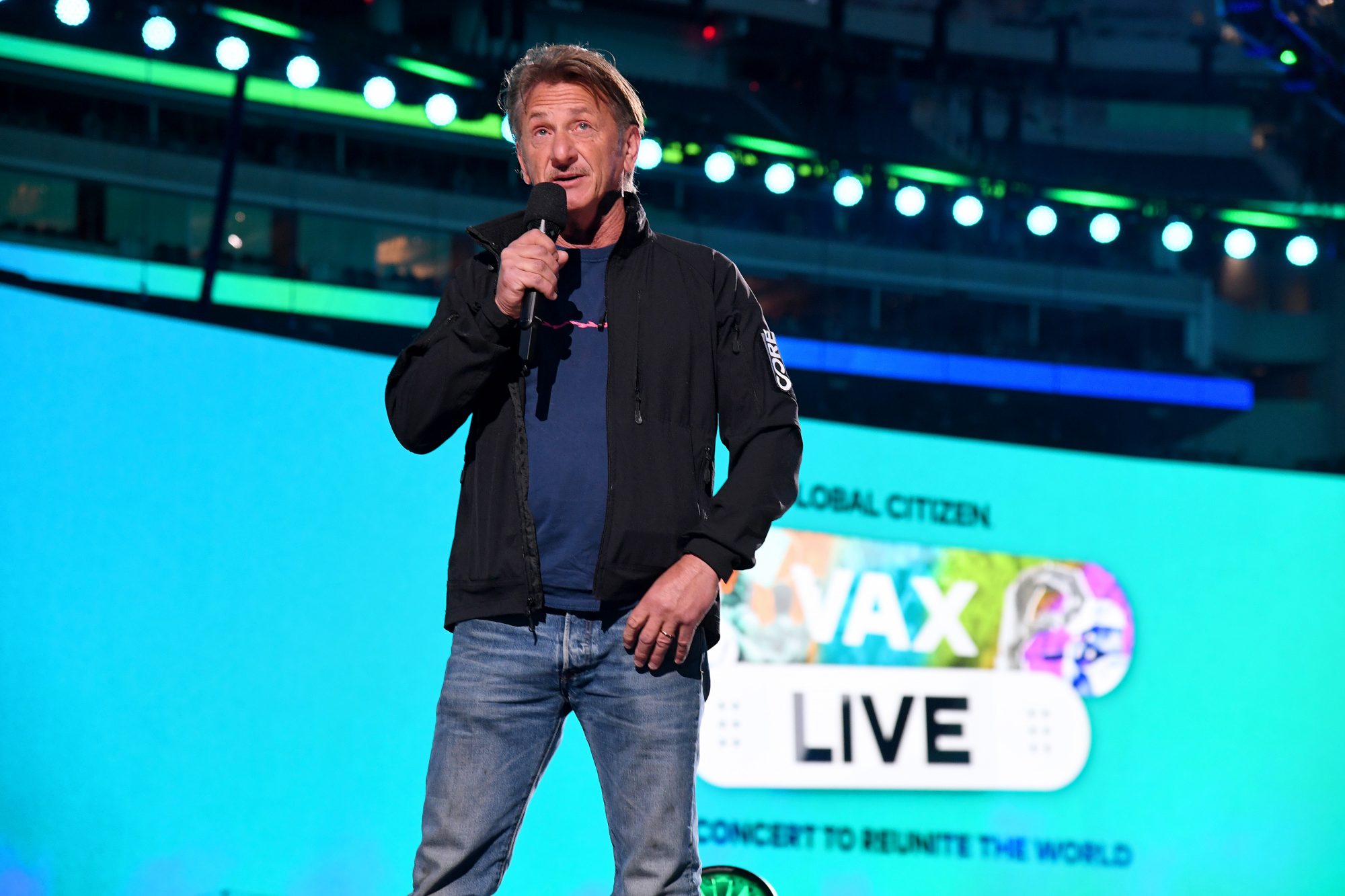 Sean Penn and Wife Leila George Have a Date Night at VAX Live Event Taping