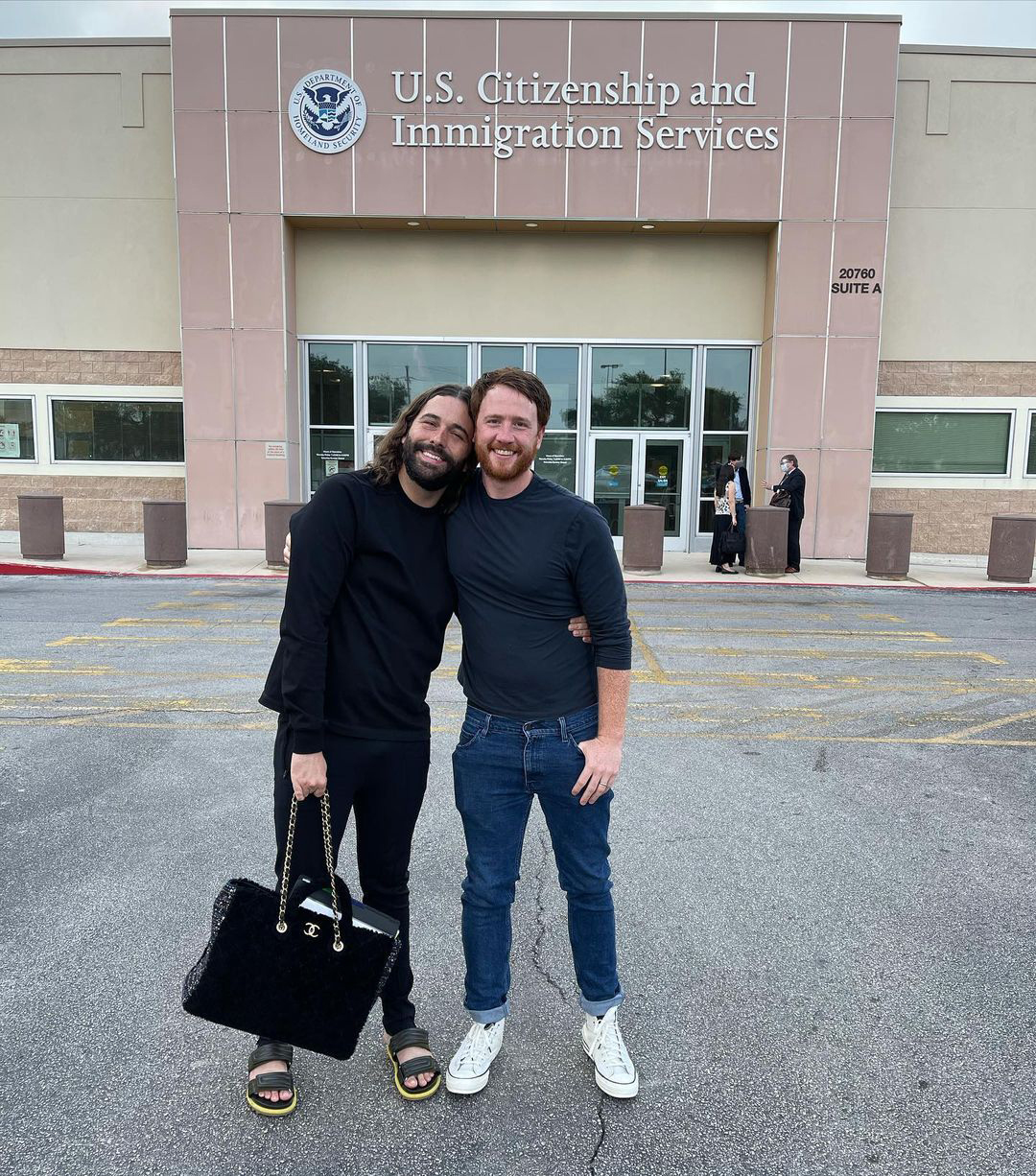 Jonathan Van Ness Celebrates Husband Mark Peacock Getting His Green Card: 'He's Staying'