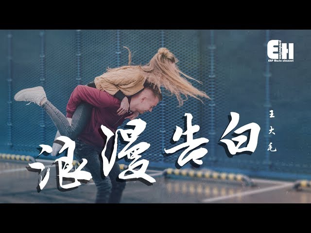 王大毛 - 浪漫告白『我就是喜欢你，想要跟你在一起。』【动态歌词Lyrics】