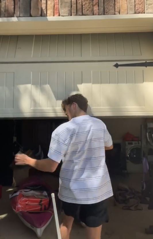 Man Runs Into Garage Door While Attempting To Chug Sparkling Water Without Burping