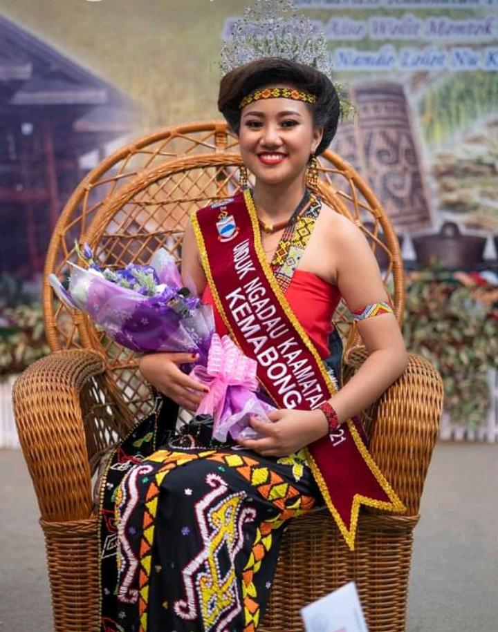 Kemabong Unduk Ngadau sews own attire for pageant