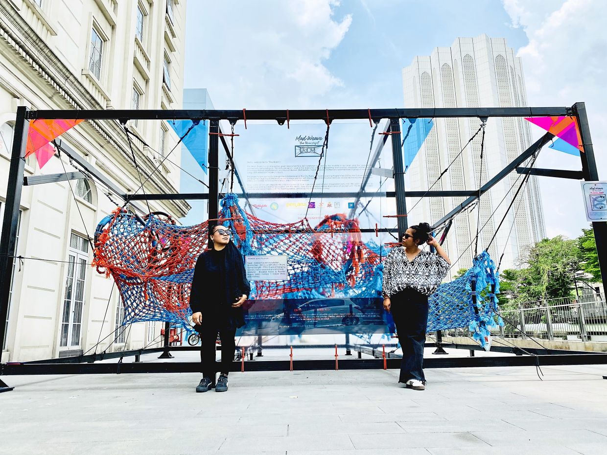 Artist duo turn ancient fibre art into giant interactive installation in KL