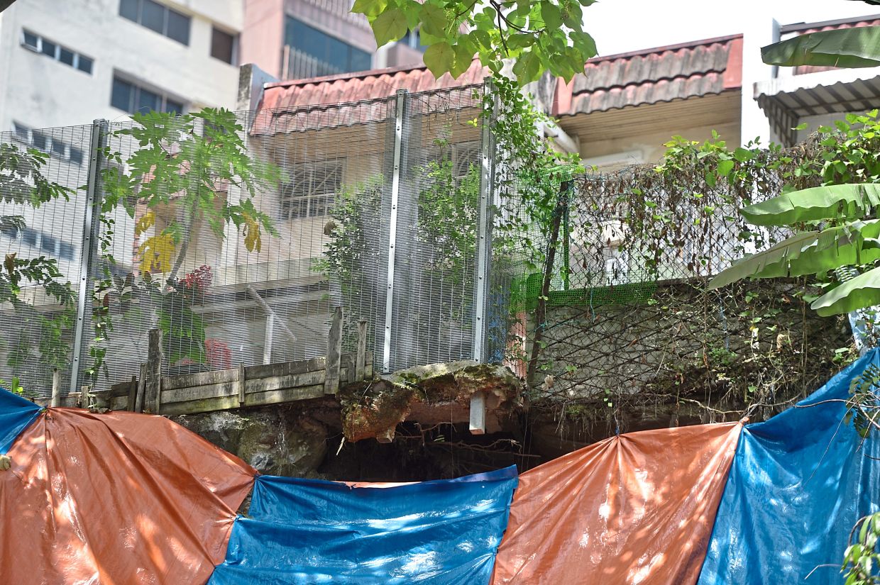 Slope works still pending after seven months