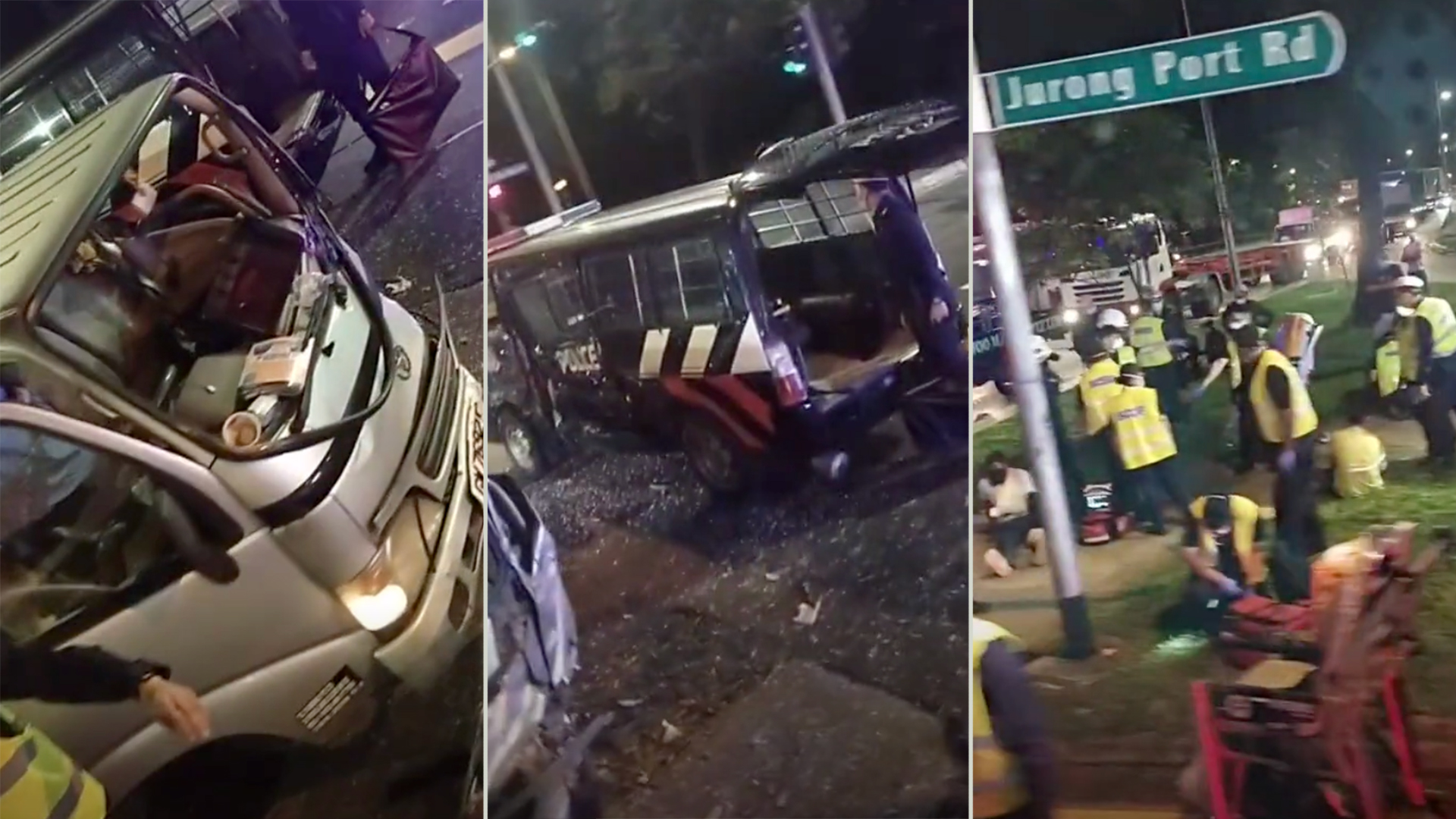 Oh no! Jurong accident leaves 17, including 5 police officers, injured!