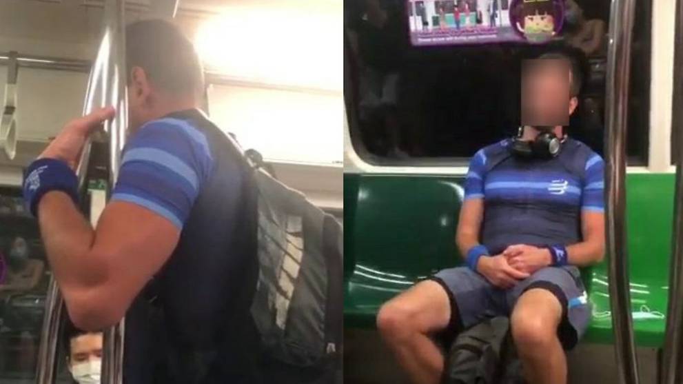 Ang moh refuses to wear mask on MRT train, says he "hate seeing uncles, granddads with the mask on"?!