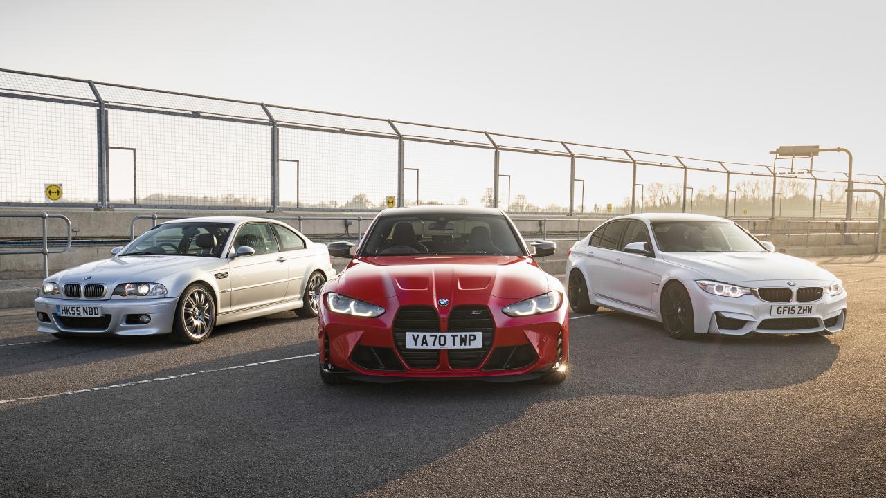 The new BMW M3 meets its 6cyl ancestors... and the M4