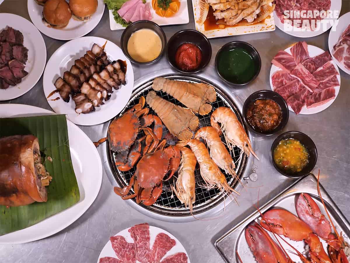 The Three Peacocks Seafood Meat BBQ Buffet With International Live Stations