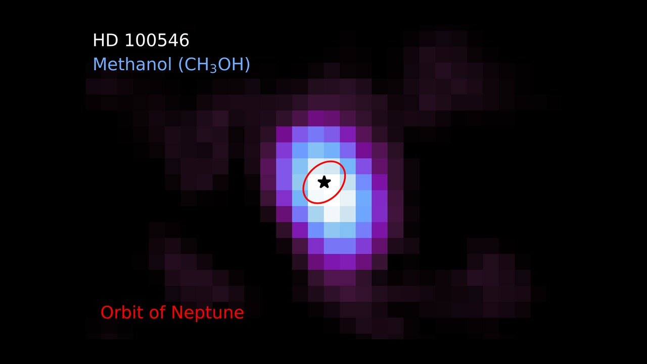 First discovery of methanol in a warm planet-forming disk