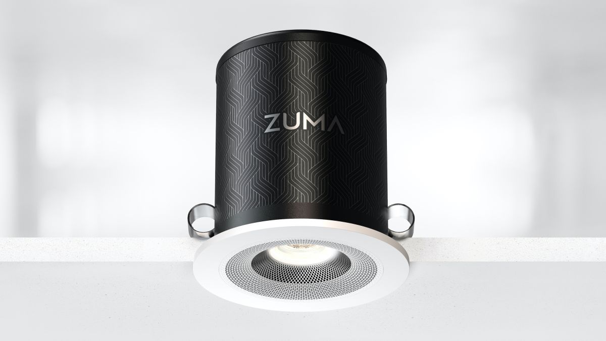 Zuma Lumisonic: an ultra-compact speaker light from the engineer of B&W's Nautilus