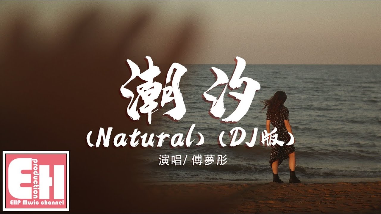 傅梦彤 - 潮汐（Natural）（DJ版）『蓝色的海底 远山的风景，我们的距离遥不可及。』【动态歌词Lyrics】