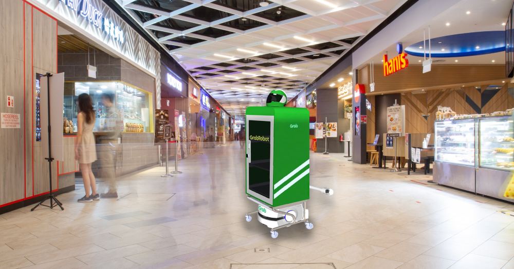 Grab to trial robot runner to collect orders at Paya Lebar Quarter in June 2021
