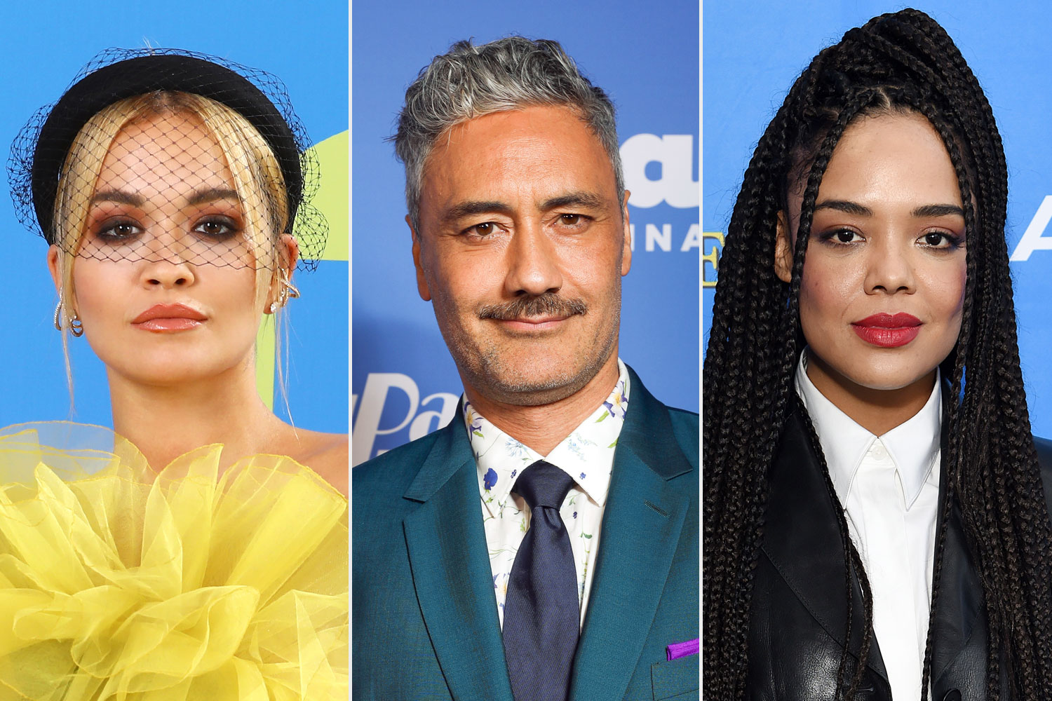 Tessa Thompson and Rita Ora Cuddle Up with Taika Waititi in Wild PDA Moment