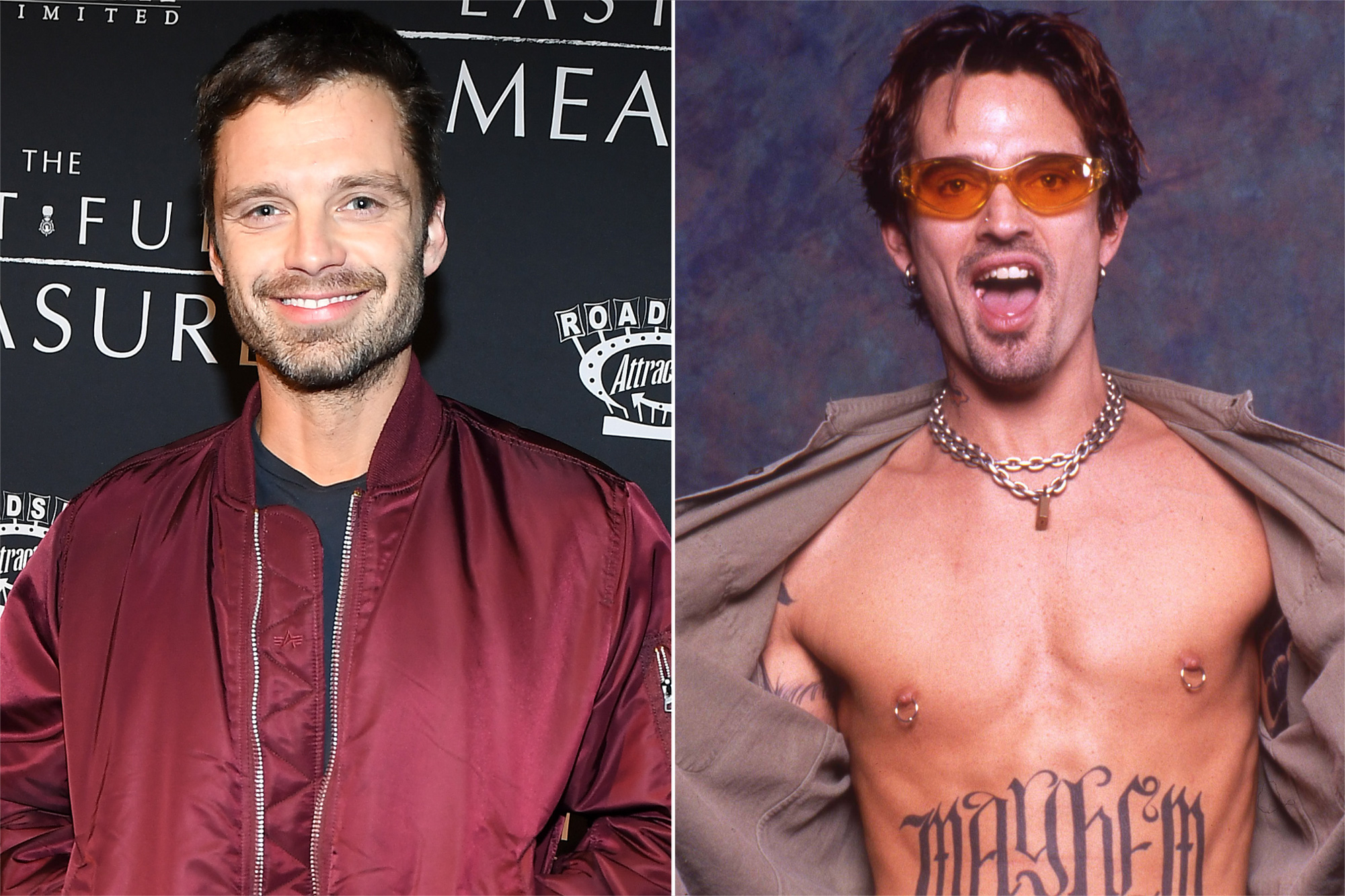 Sebastian Stan wants you to 'kiss da cook' in new shirtless Tommy Lee photo