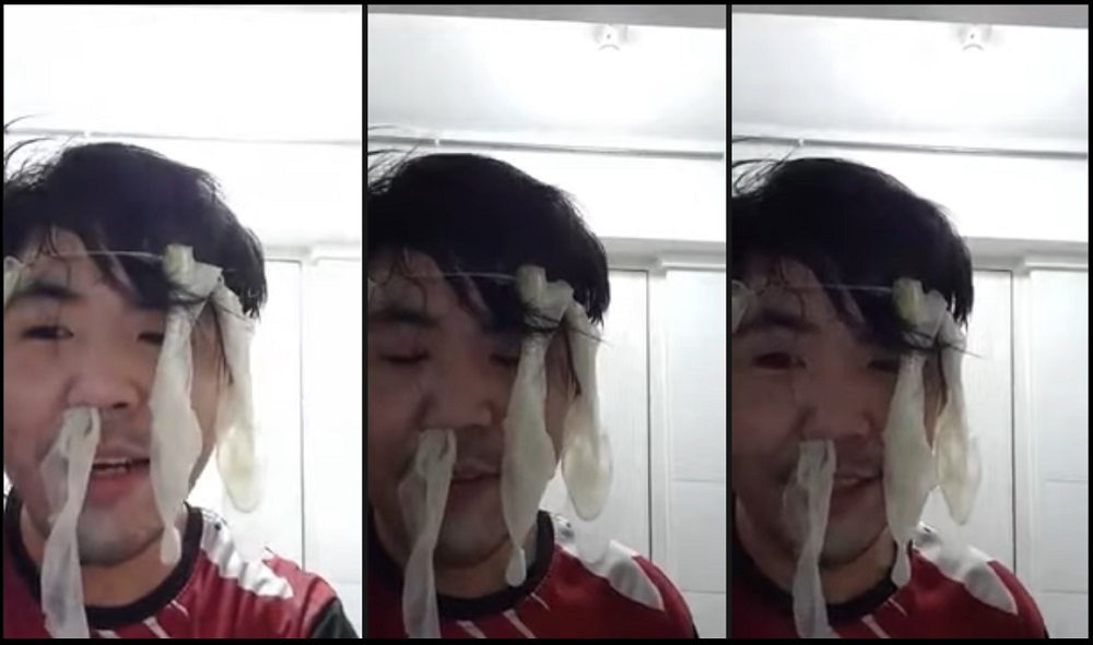 Singaporean Cheats On Siambu, Apologizes On Live Video With Condoms On His Face