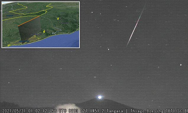 Fireball that flew over Brazil may be the third object to originate outside the Solar System
