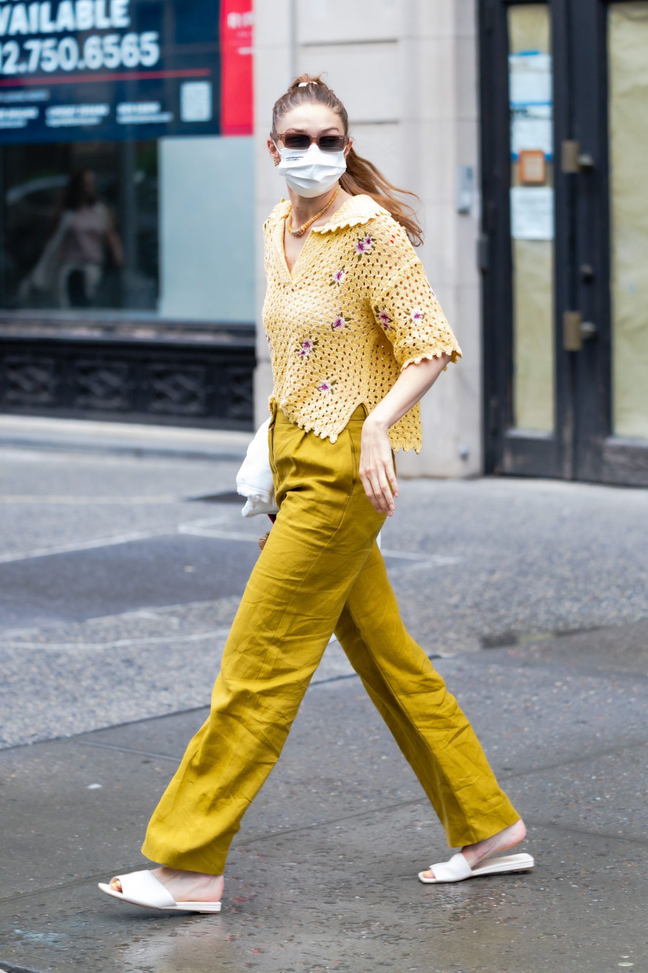Gigi Hadid Wore a $3,000 Bag With a Comfortable $89 Slide That's on Sale at Nordstrom