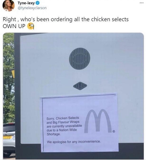 McDonald's fans fume as Chicken Selects vanish from menus amid nationwide shortage