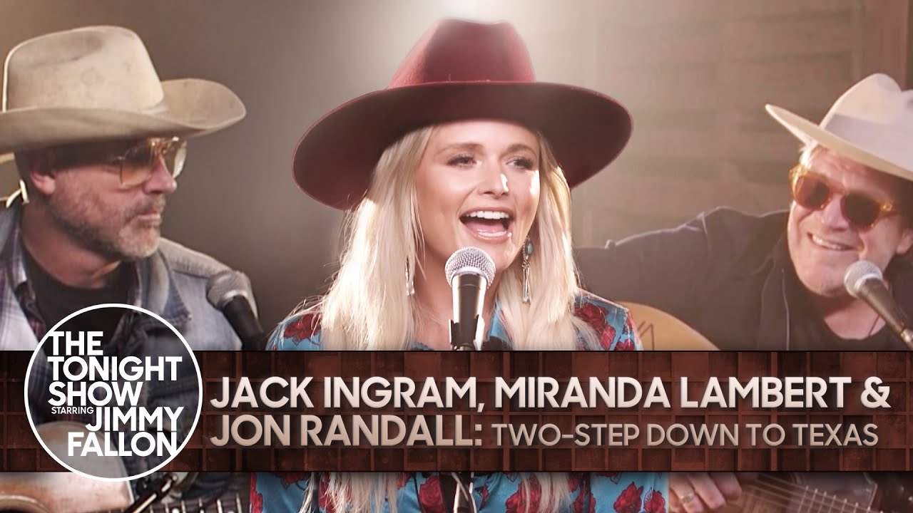 Jack Ingram, Miranda Lambert & Jon Randall: Two-Step Down to Texas | The Tonight Show