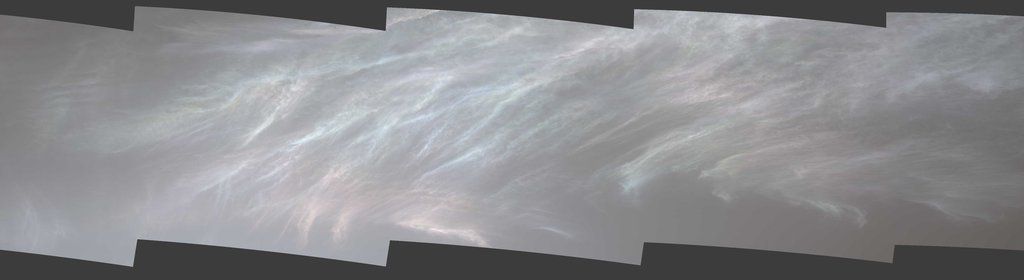 Iridescent Clouds on Mars Seen by Curiosity
