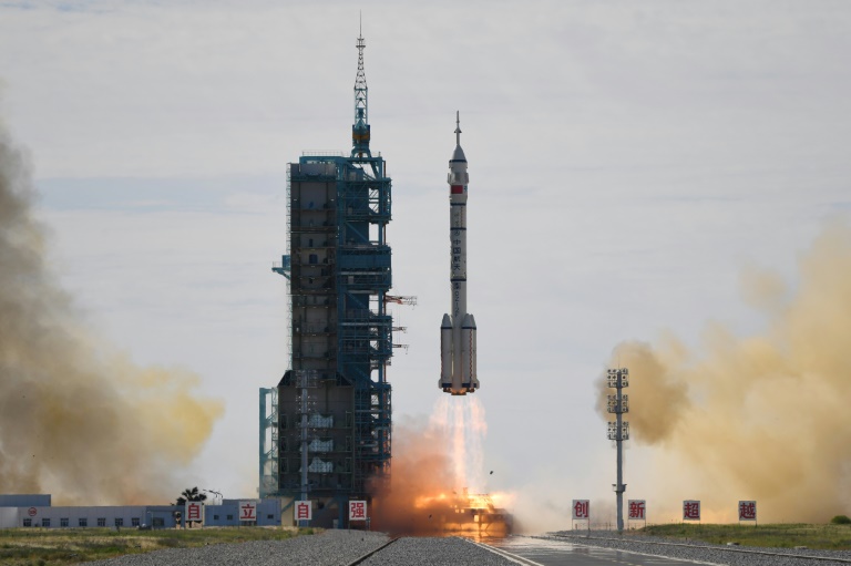 Rocket lifts off with first crew for Chinese space station