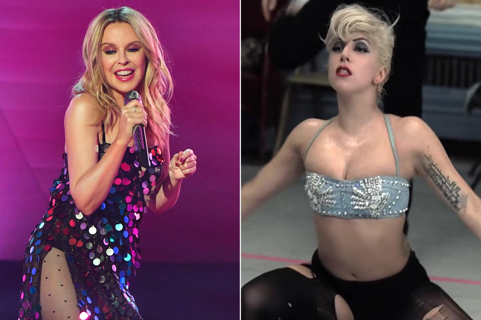 Pop queens unite as Kylie Minogue drops disco-pumping cover of Lady Gaga's 'Marry the Night'
