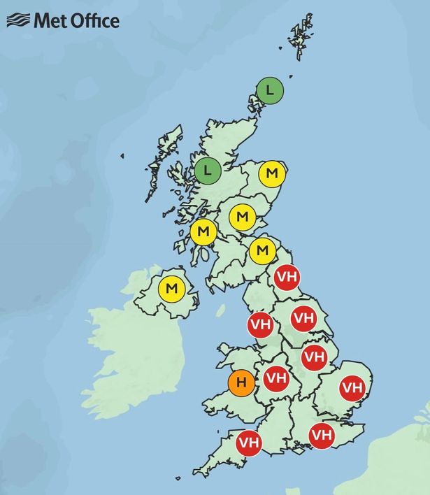 Why hay fever is so bad at moment - as map shows 'pollen bomb' covering country