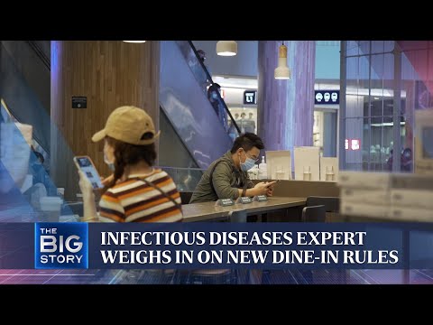 New dine-in rules are reasonable, but mask-off periods still a problem: Expert | THE BIG STORY