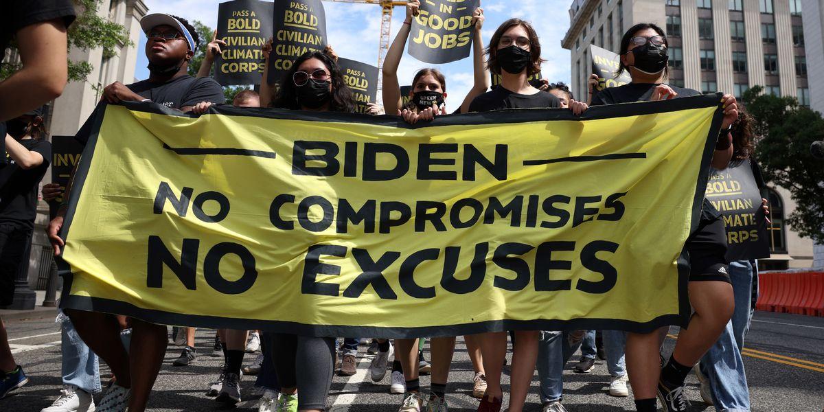 Sunrise movement getting ‘more and more angry’ at biden over lack of climate progress