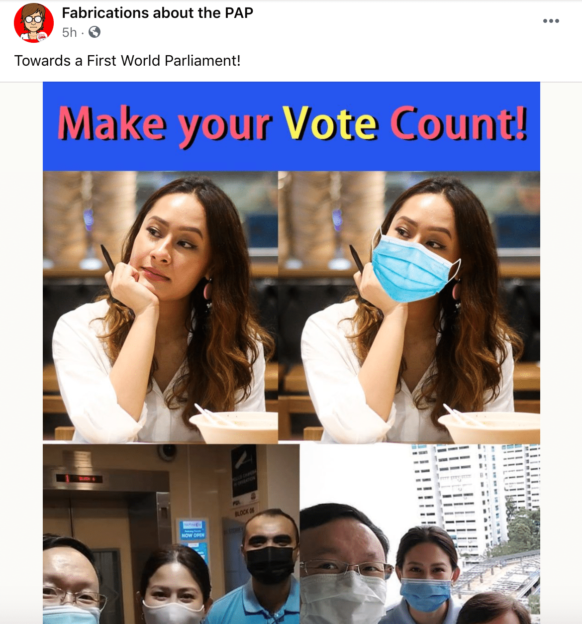 PAP politician Shamsul Kamar shares image posted by pro-PAP page that wrongly alleges woman in People’s Association standee fiasco as Workers’ Party volunteer