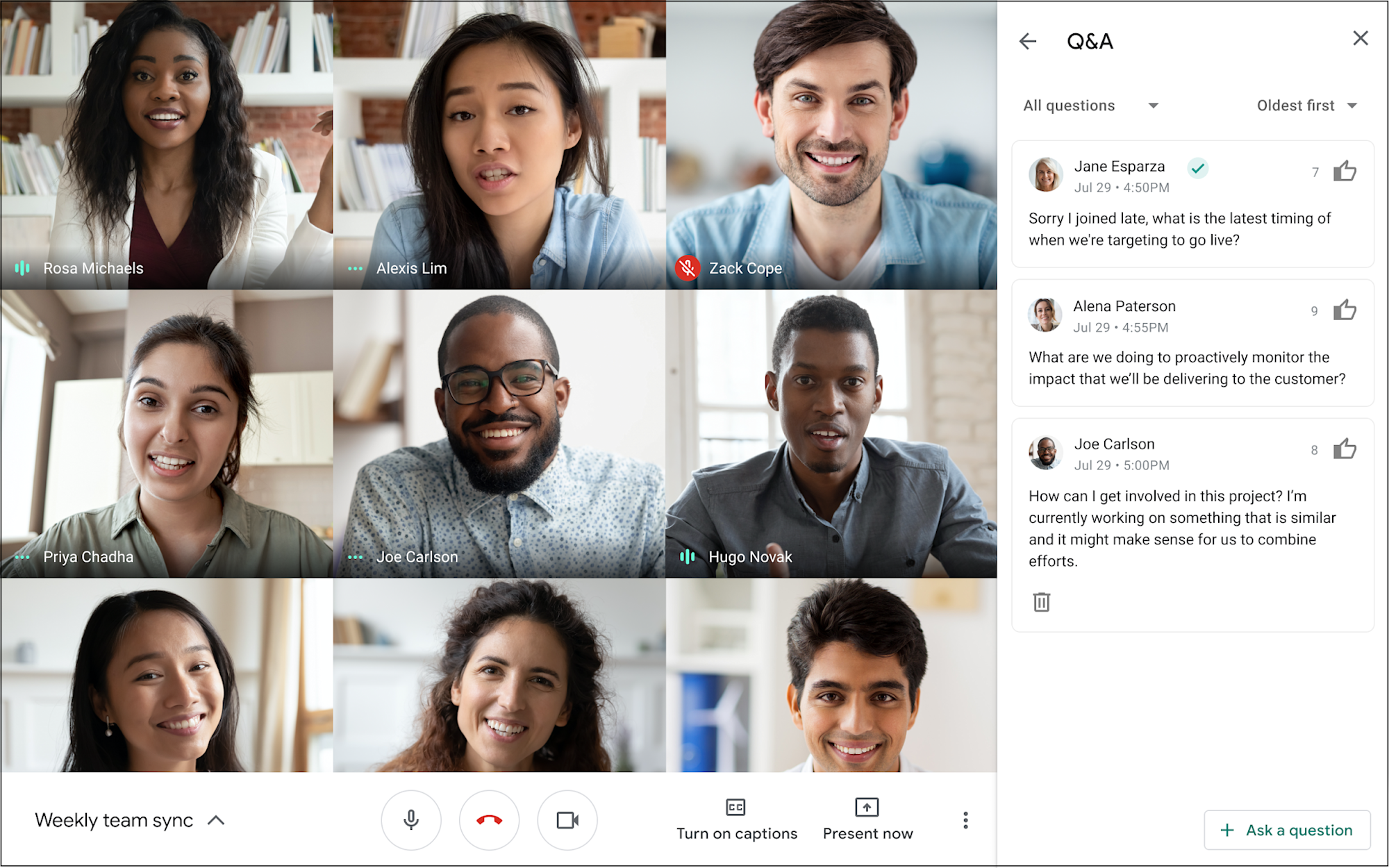 Google Meet update makes Hand Raise requests more visible