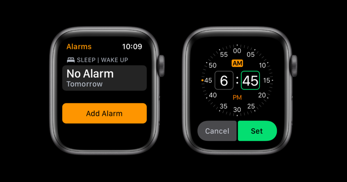 How to set an alarm on Apple Watch