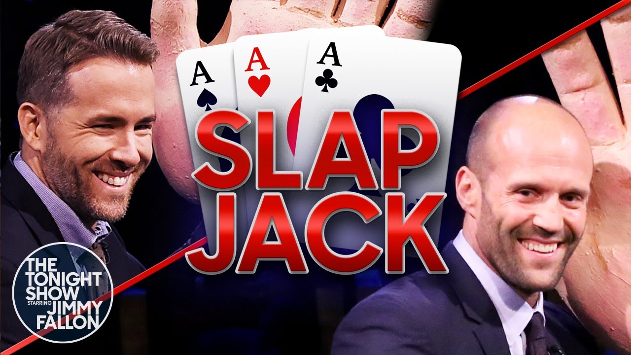 Tonight Show Slapjack with Ryan Reynolds and Jason Statham | The Tonight Show Starring Jimmy Fallon