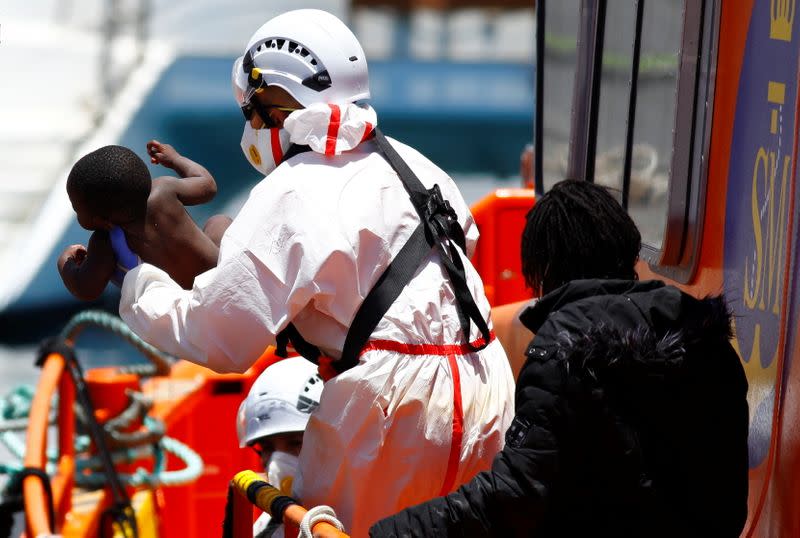 Dozens of migrants rescued off Spain's gran canaria