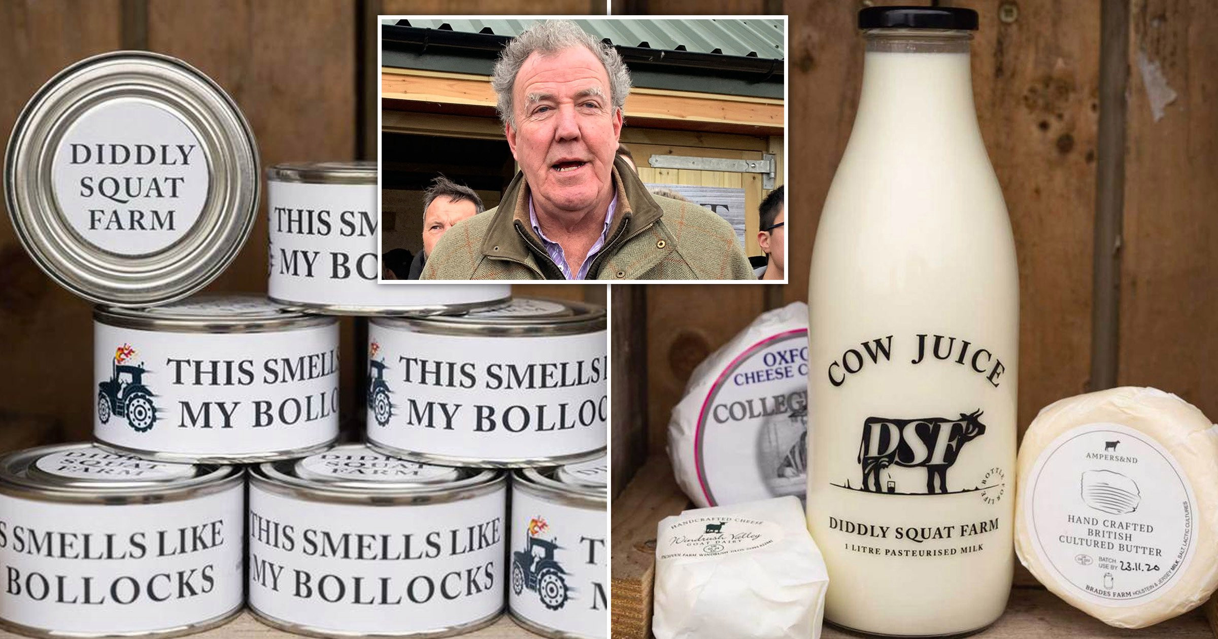 Here’s what you can get at Jeremy Clarkson’s Diddly Squat Farm Shop, from ‘cow juice’ to ‘b*****ks’ candles