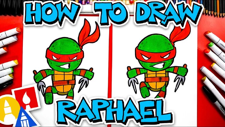 How To Draw Raphael - Teenage Mutant Ninja Turtles | Nestia