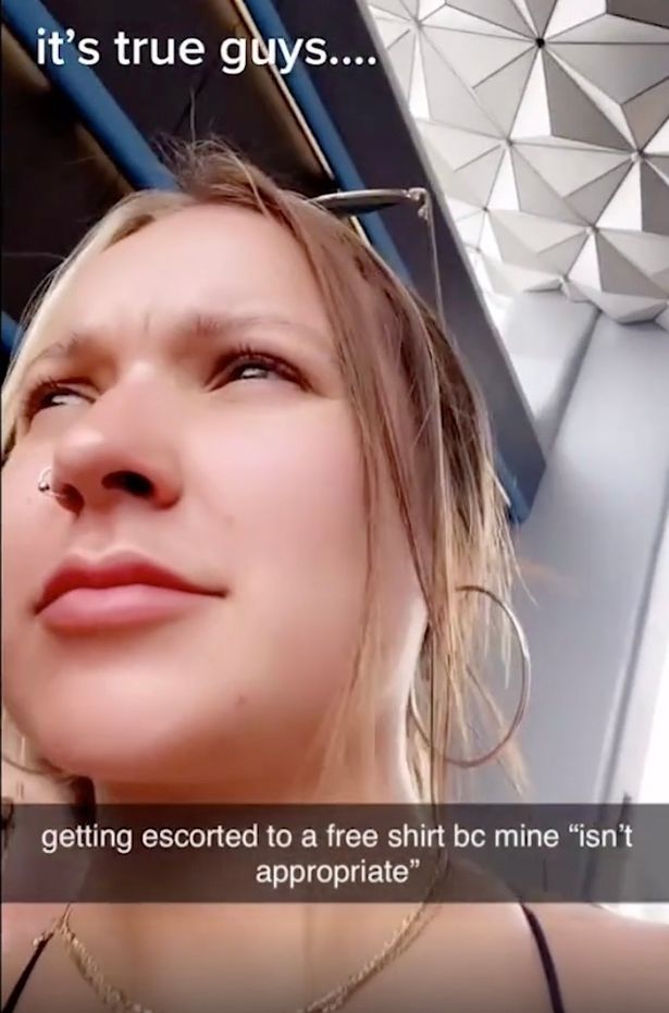 Woman 'forced to change shirts at Disney World after staff claim her top is inappropriate'
