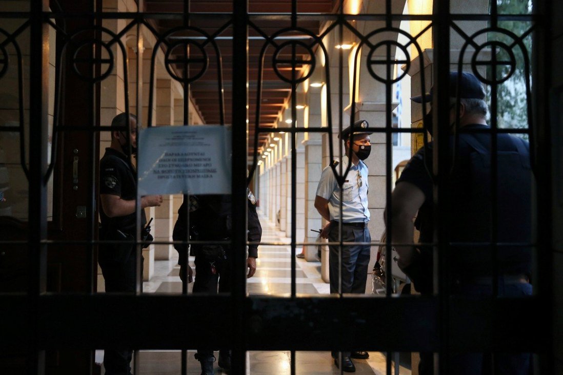 Greek bishops hospitalised with burns after attack with caustic liquid during church meeting