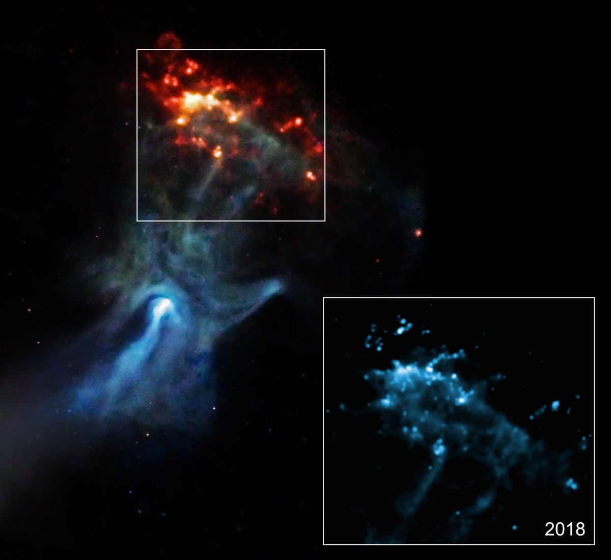 Giant ghostly 'hand' stretches through space in new X-ray views