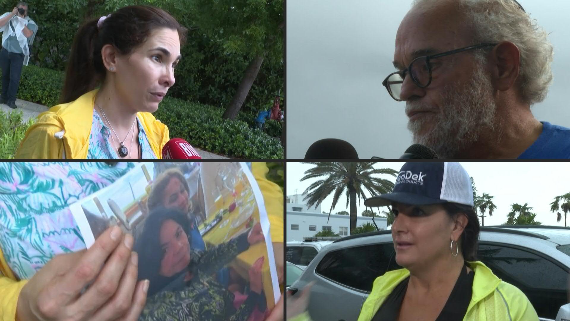 Residents gather at shelter after Florida apartment block collapse