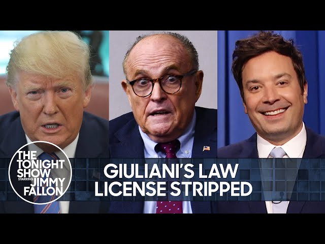 Rudy Giuliani’s Law License Stripped Over Trump Election Lies | The Tonight Show