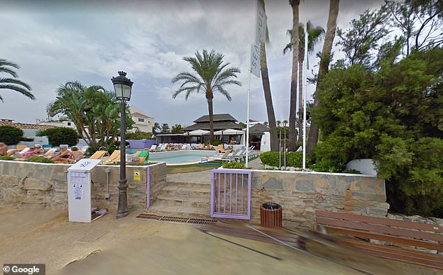 British student is left covered in blood after she is 'hit over the head with a champagne bottle "in racial attack" during row over sunbeds' at Nikki Beach resort in Marbella