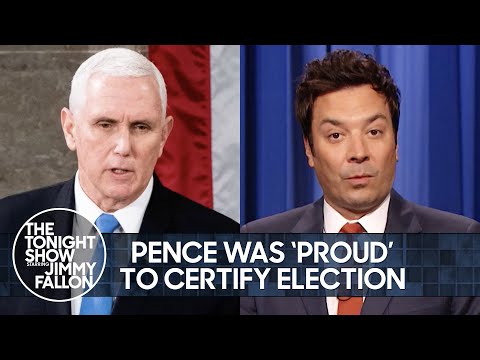 Pence Proud to Certify Election, Trump Mocked and Name-Called Rudy Giuliani | The Tonight Show