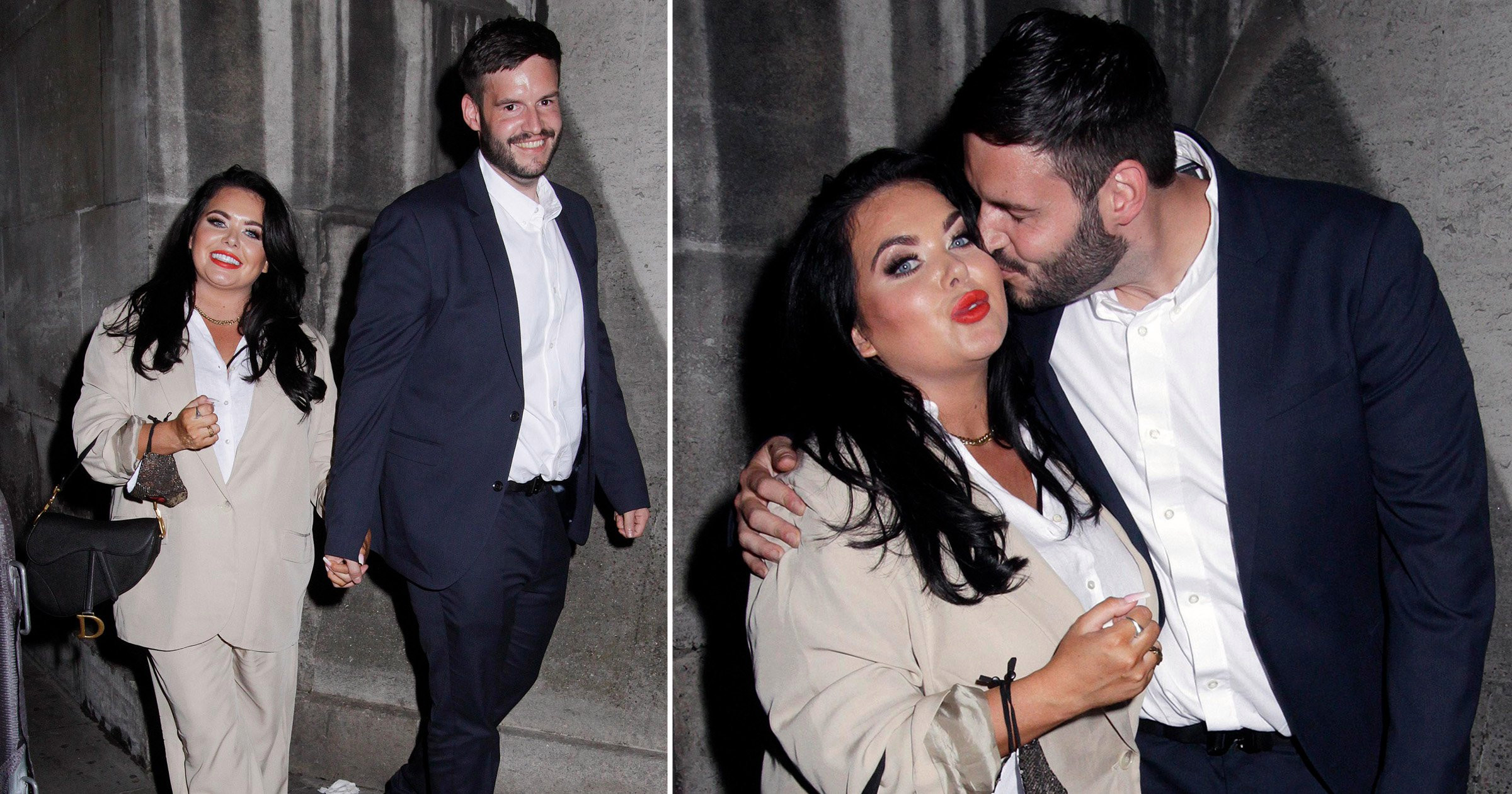 Scarlett Moffatt completely loved up as she poses with boyfriend on cute date night