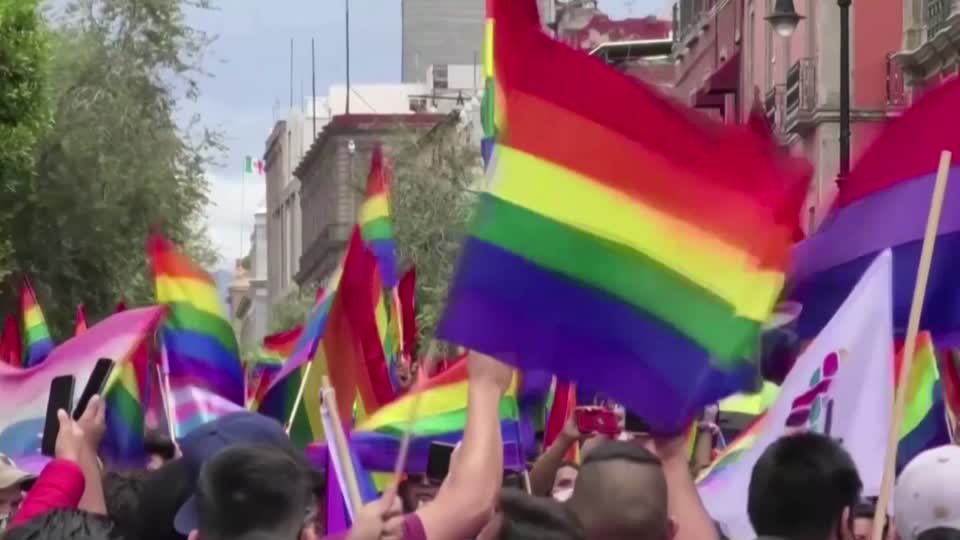 Mexico City awash in colour for pride March