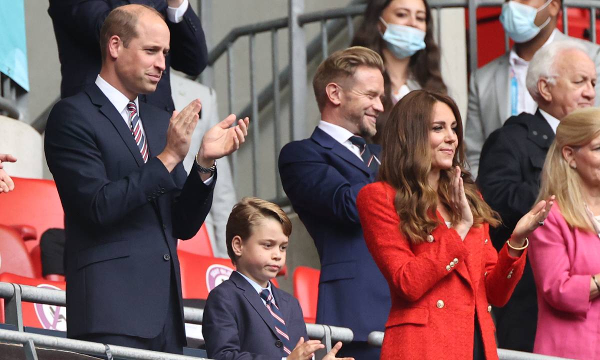 WATCH: Prince George sing God Save the Queen at Wembley Stadium with Kate Middleton