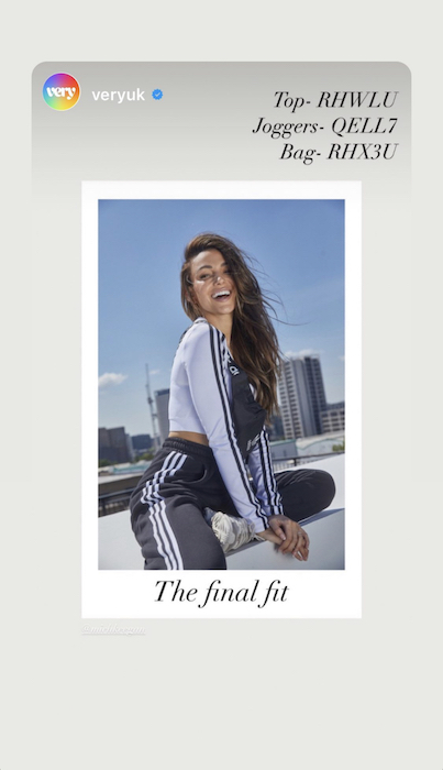 Michelle Keegan looks enviably gorgeous in her casual crop top and joggers