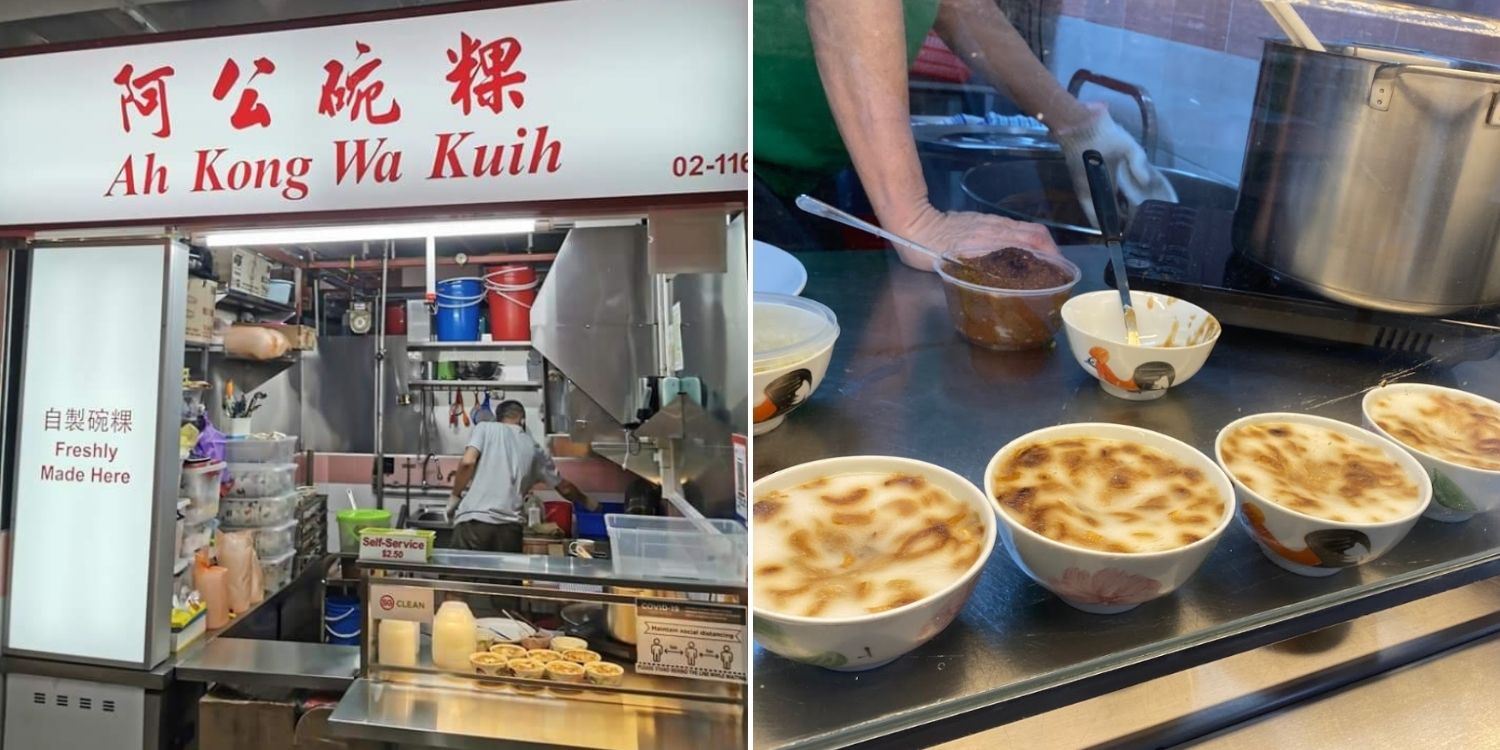 Chinatown hawker sells old-school wah kueh, netizens haven’t seen it around in decades