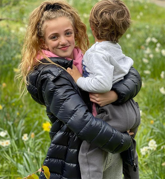 Peter Andre's daughter Princess shows her close bond with brother Harvey