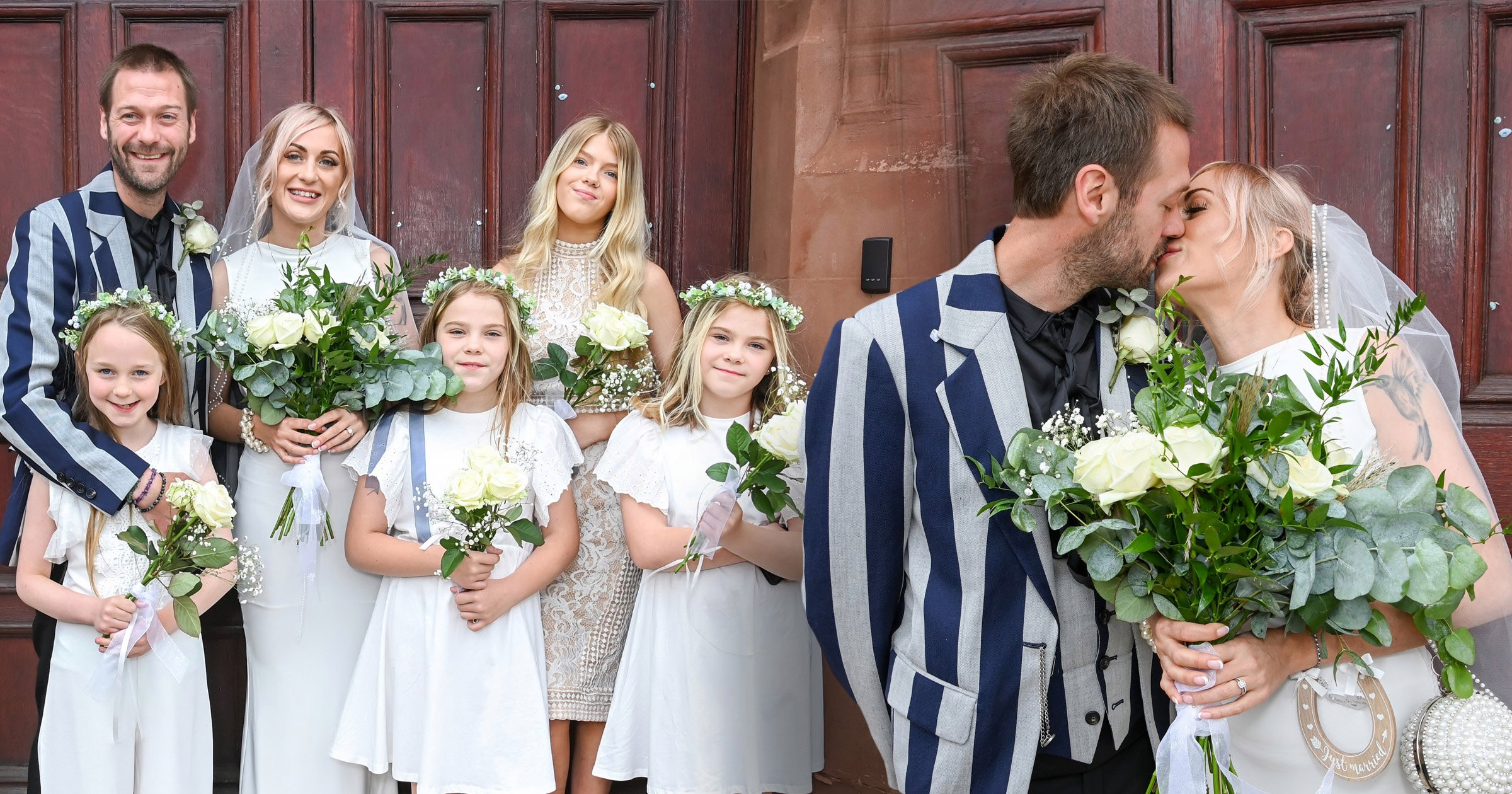 Disgraced Kasabian star Tom Meighan marries Vikki Ager in low-key ceremony one year after pleading guilty to assaulting her